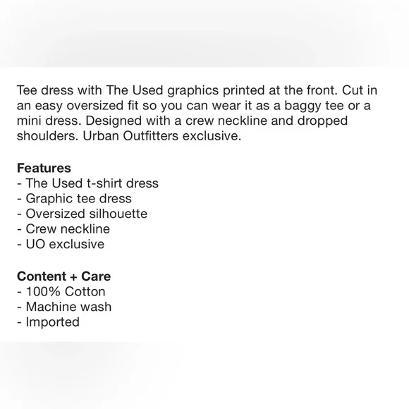 URBAN OUTFITTERS The Used T-Shirt Dress - Picture 12 of 12